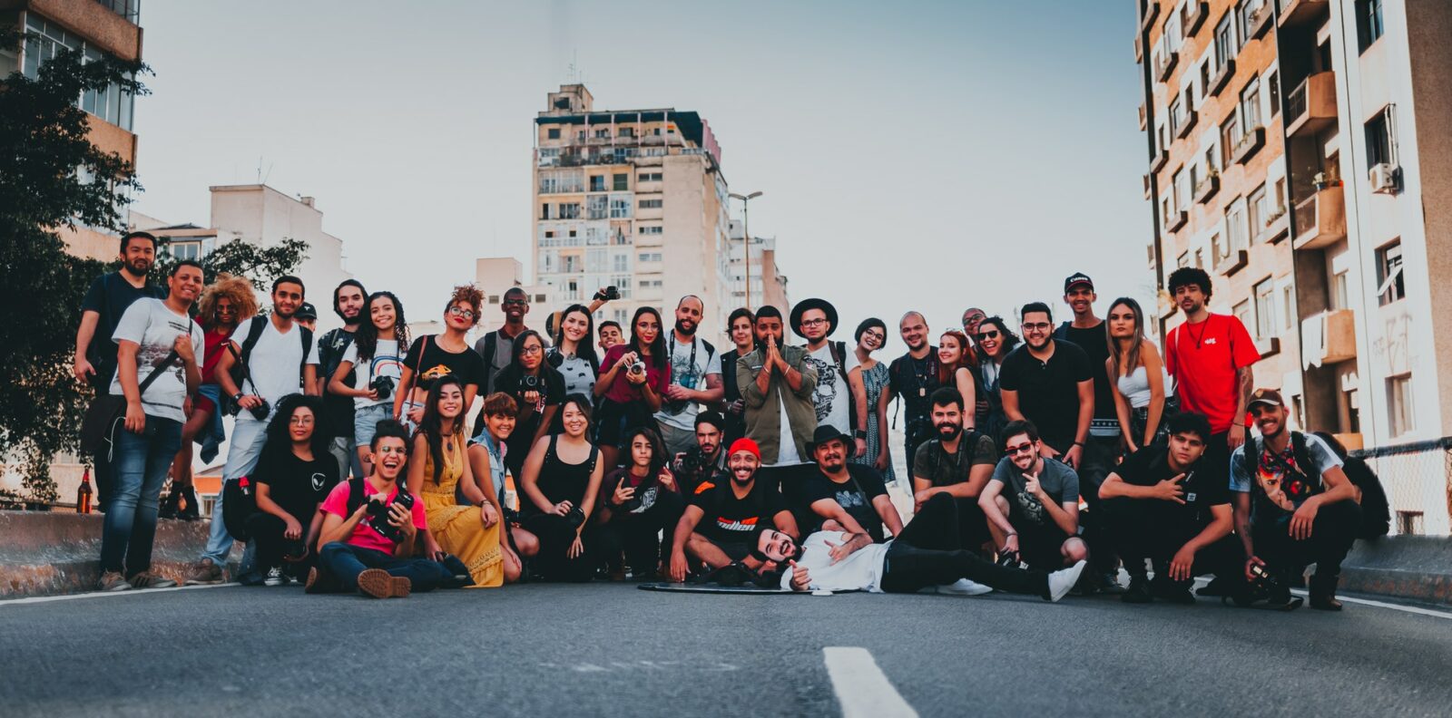 group of people posing for a photo