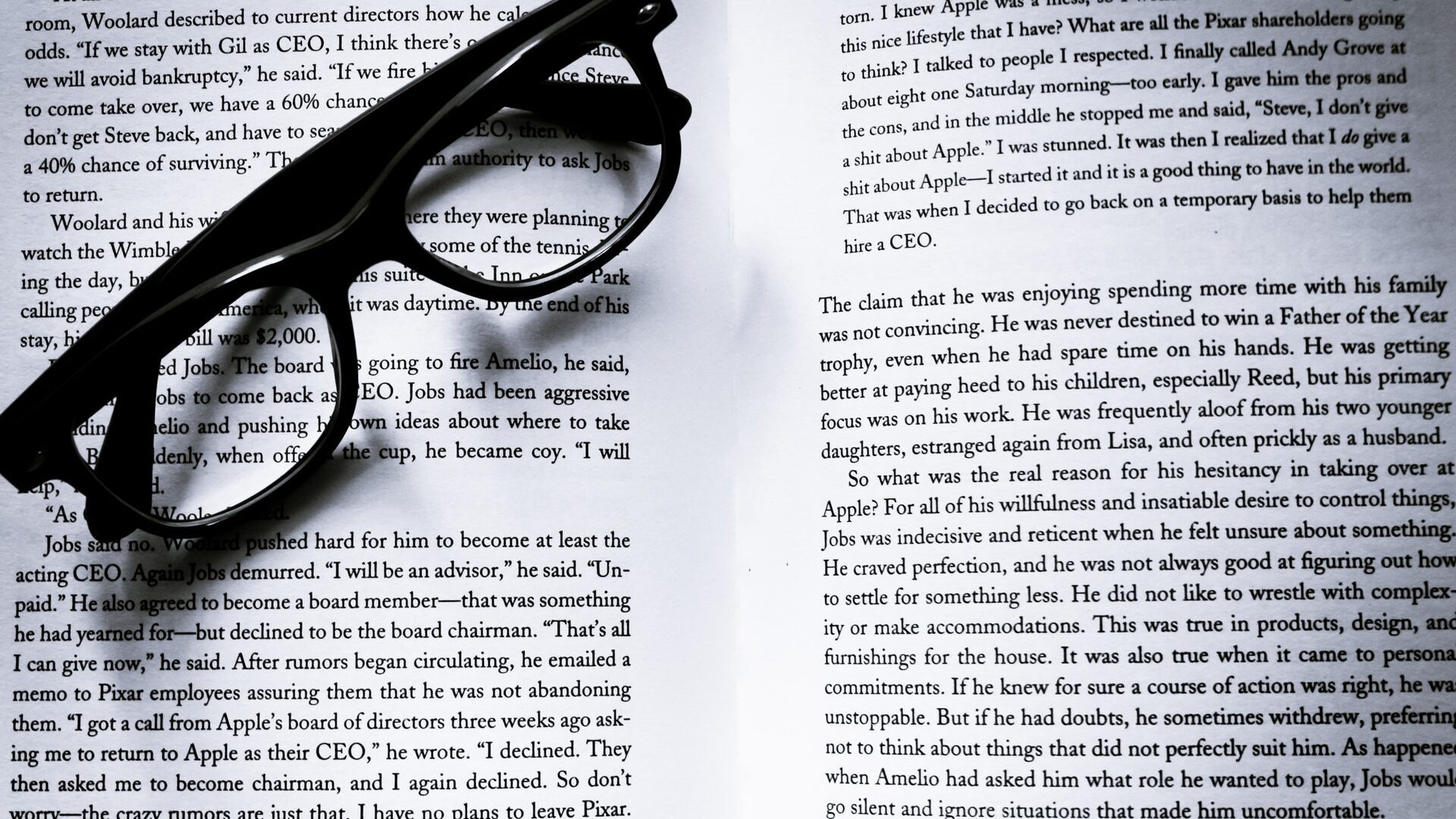 a book with open pages and text