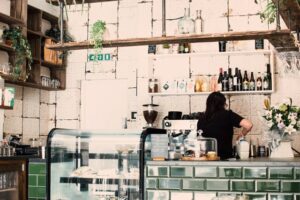 interior of a coffee shop