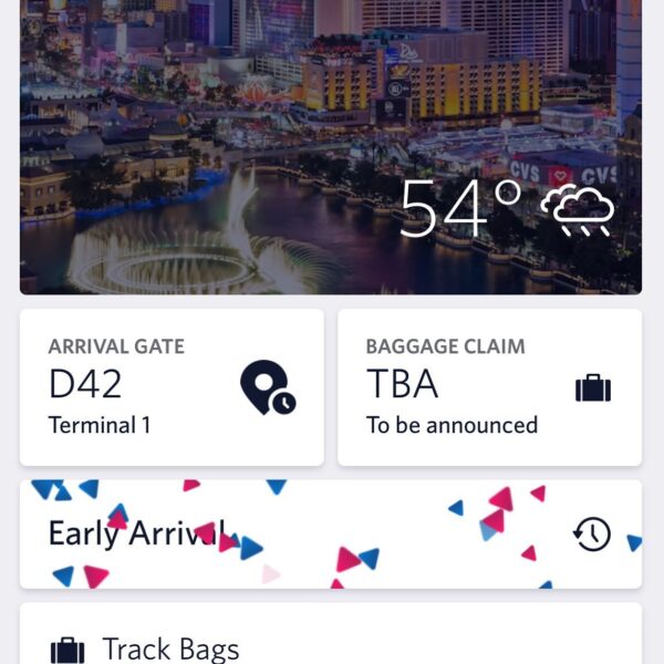 Flight arrived early? @delta throws confetti in the app to celebrate! Designing moments of delight makes #ux feel personal. #experiencedesign #interactiondesign #wkbnch