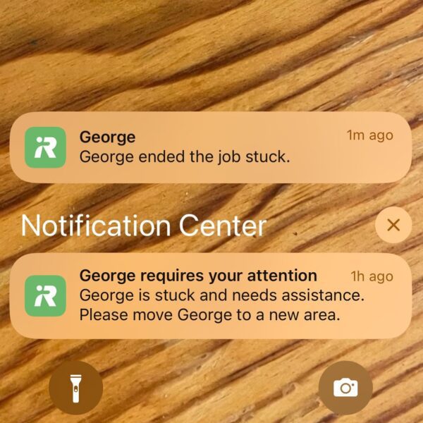 My @irobot is having a Monday. 🤖 #wkbnch