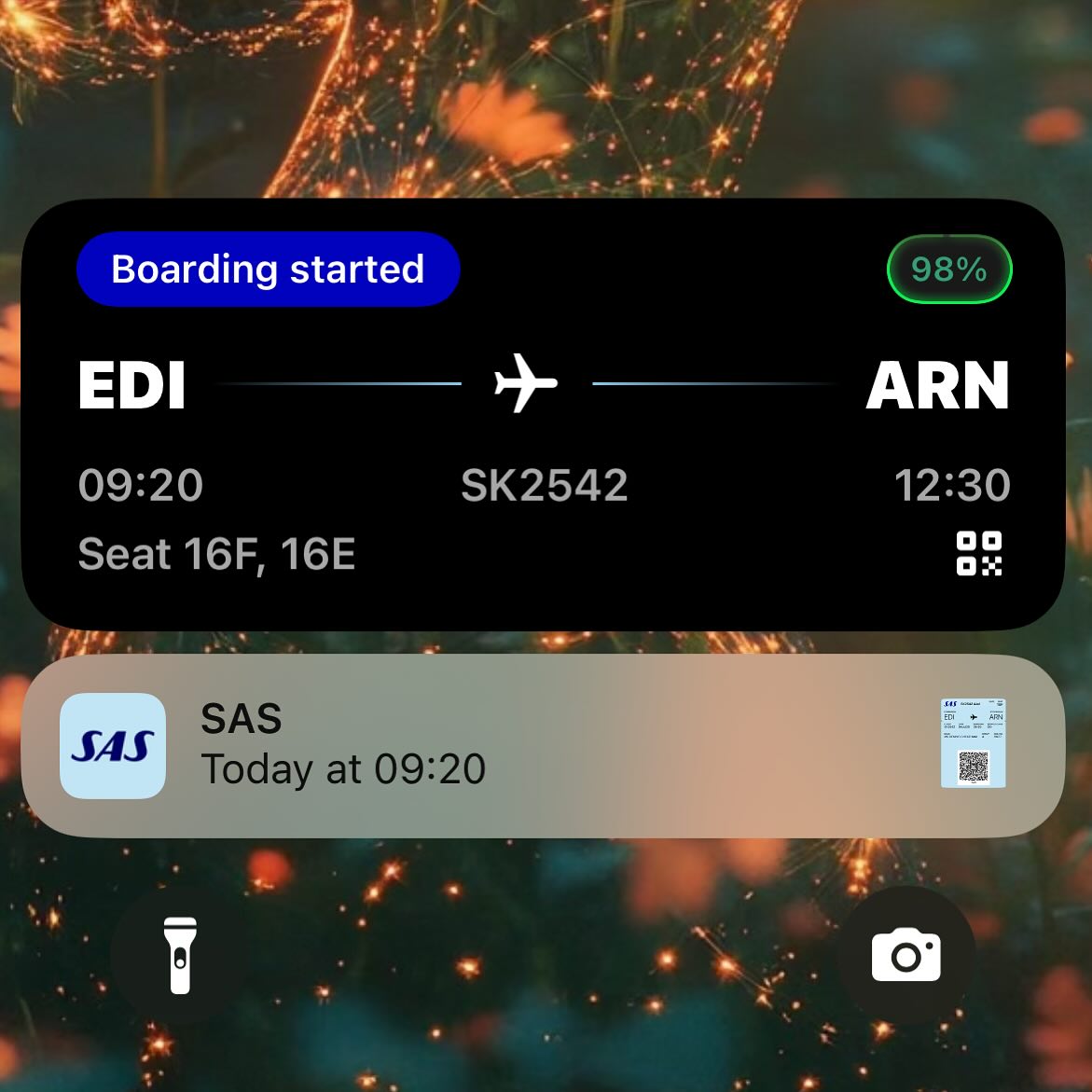 A progress bar for aircraft boarding? That's UX Progress! ️ 

@flysas widget updates reduce travel stress with clear, at-a-glance information.