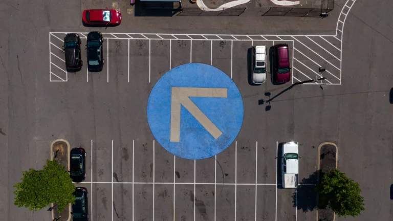 a parking lot